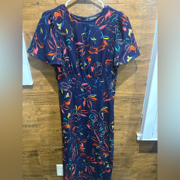 SugarLips Floral Navy Dress - Picture 4 of 10